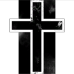Old Rusty Black Cross