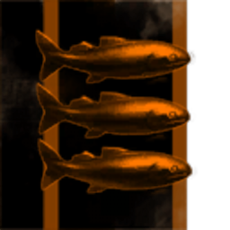 Three small yellow tunny