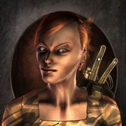 Crimson Onyx — legacy portrait