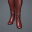 Women's 'Mitral' Boots (dark red)