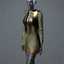 Women's 'Sanctity' Dress (olive/gold)