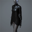 Women's 'Rocket' Dress (glossy black)