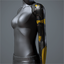 Women's 'Vise' Cybernetic Arm (black and yellow left)