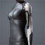 Women's 'Vise' Cybernetic Arm (white and gray ringed left)