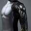 Men's 'Crusher' Cybernetic Arm (black and yellow left)