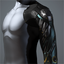 Men's 'Crusher' Cybernetic Arm (green and yellow left)