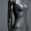 Women's 'Vise' Cybernetic Arm (black and orange ringed right)