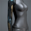 Women's 'Vise' Cybernetic Arm (blue and black ringed right)