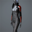 Women's 'Eternity' Suit Top (Black/Red)