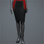 Women's 'Impress' Skirt (red gold)