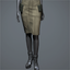 Women's 'Structure' Skirt (khaki)