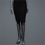 Women's 'Structure' Skirt (matte black)
