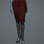 Women's 'Structure' Skirt (red)
