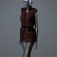 Women's 'Executor' Coat (matte red)