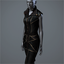 Women's 'Structure' Dress (gold/black)