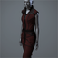 Women's 'Structure' Dress (matte red)