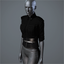 Women's 'Sterling' Dress Blouse (matte black)
