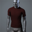 Men's 'Form' T-shirt (dark red)