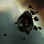 Wrecked Gallente Dominix Battleship