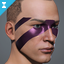 Men's 'Amaranthine Divide' Facial Augmentation