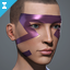 Women's 'Amaranthine Divide' Facial Augmentation