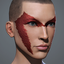 Women's 'Domino Rojo' Facial Augmentation